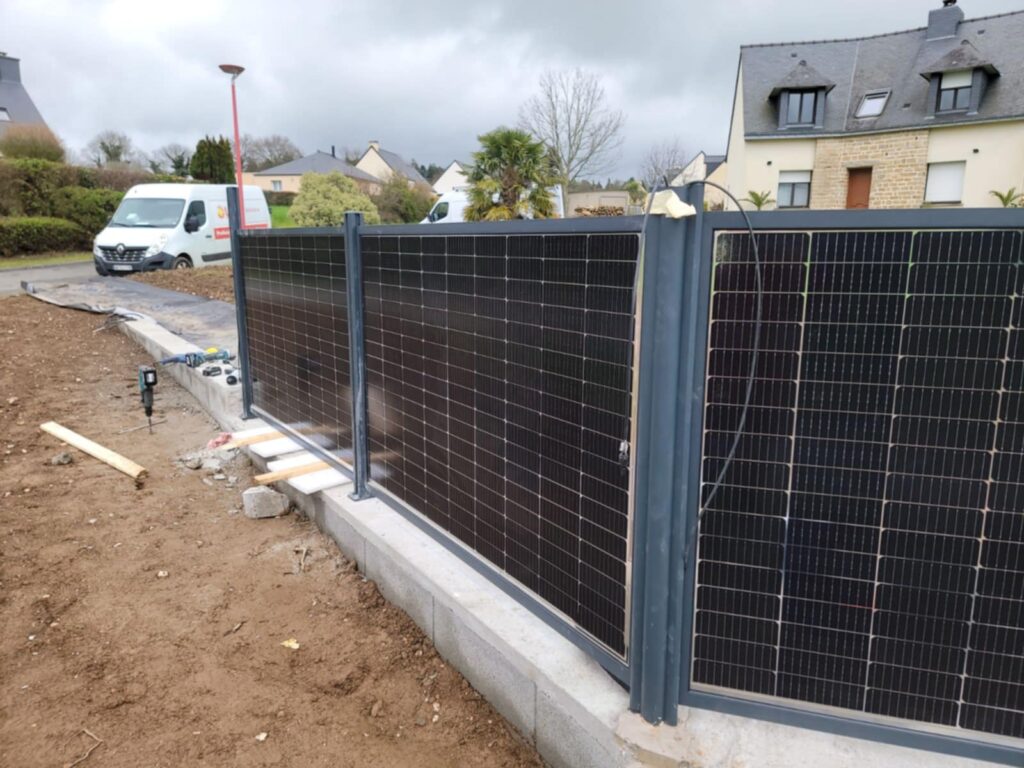 palisun en cours de montage